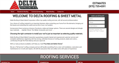 Desktop Screenshot of delta-roofing.com