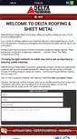 Mobile Screenshot of delta-roofing.com